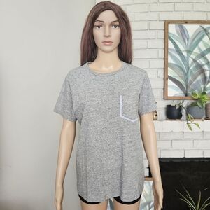 Izzue gray t shirt short sleeves 100% cotton